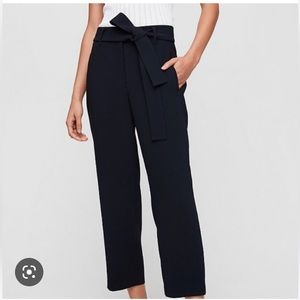 Aritizia Wilfred Tie-Front Jallade Pant - Navy